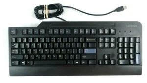 Teclado Lenovo SK-8825 negro con cable conexión USB 104 teclas IBM inglés 41A5289 - Imagen 1 de 1
