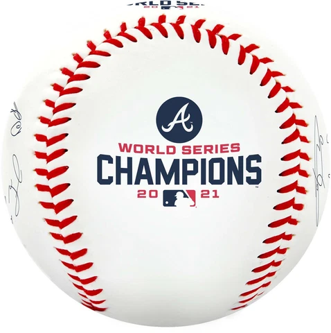 Braves 2021 WS Champions Fanatics Exclusive Rawlings Replica Signature Baseball Cover