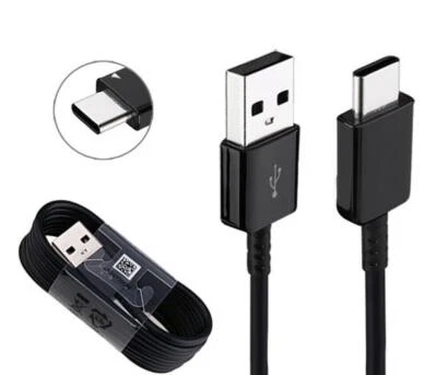 3x OEM USB-A Cable Type C Fast Charger For Samsung Galaxy S8 S9 S10 Plus Note  - Image 1 of 4
