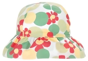 NWT Gymboree Spring Smiles Floral Flower Bucket Sun Hat Baby Girls 3 6 months - Picture 1 of 2