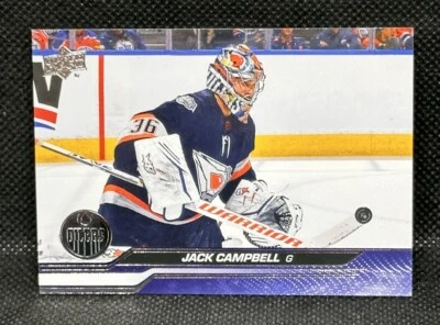 Jack Campbell 2023-24 Upper Deck Series 1 #72 Edmonton Oilers - Image 1 of 2