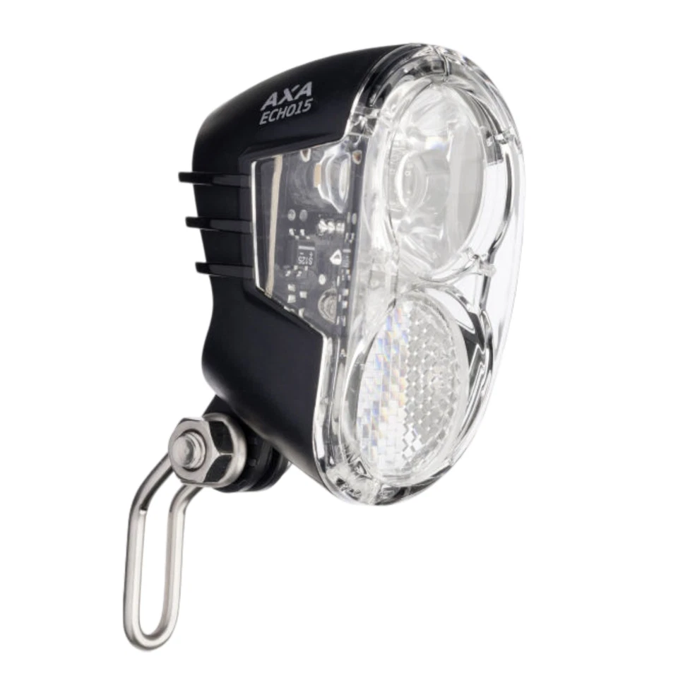 Luz Delantera Axa Echo 15 E-Bike 15 Lux Luz LED - Montaje Acero Inoxidable Foto 1 de 4