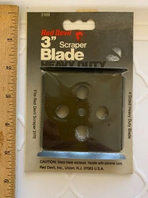 Hoja rascadora Red Devil de colección 3" 3169 resistente se adapta a 3170 rara hecha en EE. UU. NUEVA Foto 1 de 4