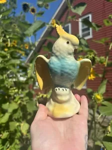 Vintage Glazed Royal Copley Yellow Cockatoo Planter - Picture 1 of 3