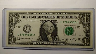 2006 $1 One Dollar Note US Currency money Circulated FEDERAL RESERVE NOTE. - Image 1 of 2