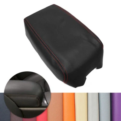 Apoyabrazos tapa consola central Nissan Máxima 2009-2014 cubierta negra moldura línea roja Foto 1 de 4