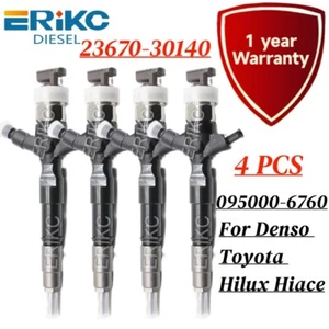 Diesel Fuel Injector 23670 30140 23670-30140 for  Toyota Hilux Hiace - Imagen 1 de 6