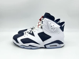 Nike Air Jordan 6 Retro Olympic Men's Size 7 Midnight Navy Shoes CT8529-164 - Picture 1 of 11