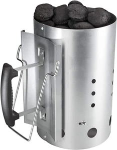 Hisencn Kohle Anzündkamn für Weber Holzkohlegrill zubehör, Grillkamin Anzünder - Bild 1 von 7