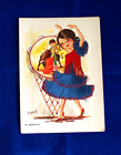 Vintage 1960S Spanish Silk Embroidered Postcard, Andalucia Girl Flamenco Dancing