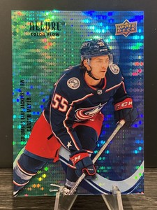 2022-23 Upper Deck Allure Green Blue Rookie Carson Meyer /50 Columbus #SF-47