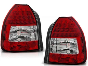 HONDA CIVIC HB 3D 1995 1996 1997 1998 1999 2000 2001 LDHO02 TAIL REAR LIGHTS LED - Picture 1 of 1