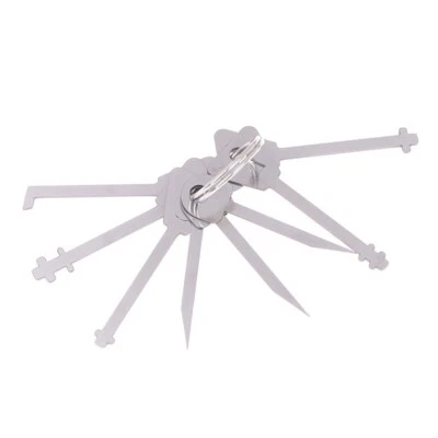 14 in 1 Kamm Set Edelstahl Schloss Reparatur Werkzeug Bypass Schlosser Werkzeuge