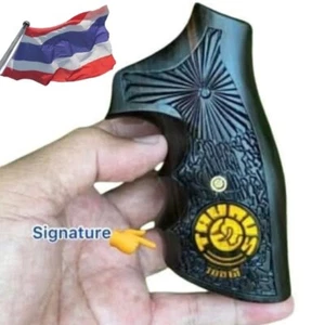 Empuñadura de pistola artesanal para TAURUS 889 culata cuadrada ébano duramen madera auspiciosa - Imagen 1 de 6