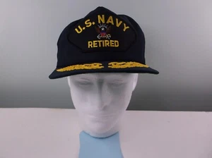 U.S. Navy Retired Adjustable Snap Back Hat New - Picture 1 of 7