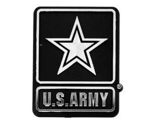 EJÉRCITO DE ESTADOS UNIDOS AUTO EMBLEMA CROMO PLÁSTICO ACCESORIOS MILITARES - Imagen 1 de 4
