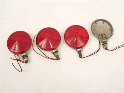 Lote antigo de lanternas traseiras Grote/Dietz conjunto luzes indicadoras 5065 caminhão trator - Imagem 1 de 4