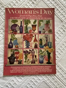 Woman's Day Magazine August 1963 Dictionary of Sandwich Glass FREE SHIPPING - Picture 1 of 6