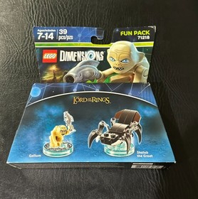 LEGO Dimensions Lord of the Rings Pack 71218 Gollum & Shelob New in Damaged Pkg