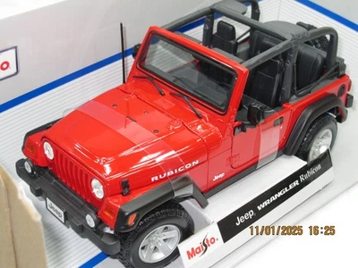 JEEP WRANGLER RUBICON 红色全新带盒 1: 18。 — 第 1/4 张图片