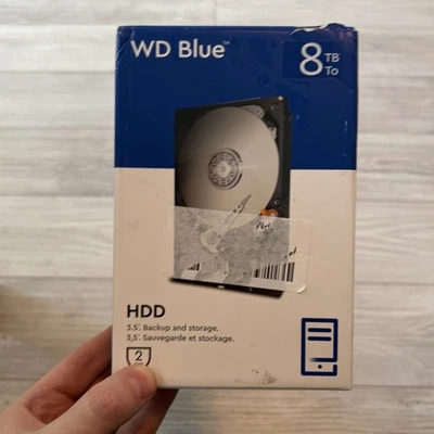 WD Blue PC Desktop 8TB Internal HDD 5640RPM SATA 6Gb/s 256MB SEALED BAG - Image 1 of 4