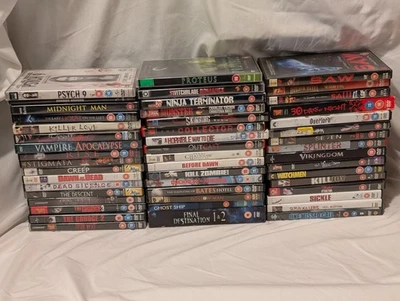 Horror DVD Bundle X 50 - Slasher Zombie Supernatural Psychological Scary Movies - Image 1 of 4