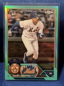 MARK VIENTOS 2023 Topps Chrome Aqua Refractor /199 ROOKIE METS - Picture 1 of 3
