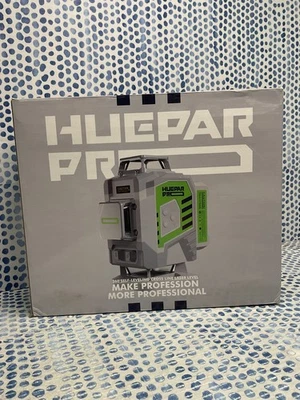 HueparPro Laser Level 3 x 360 Self Leveling Green Beam Laser Tool - Image 1 of 4