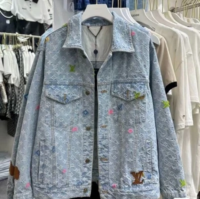 Jaqueta jeans unissex Clearance Sale, jaqueta da moda - Imagem 1 de 4