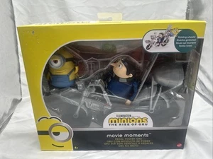 MINIONS THE RISE OF GRU, 2 FIGUREN & MOTORRAD, MOVIE MOMENTS SPIELZEUG - Bild 1 von 8