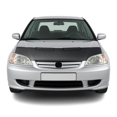 Car Bonnet Mask Hood Bra for Honda Civic 2001-2005 Carbon Black 1 Pc - Изображение 1 из 4