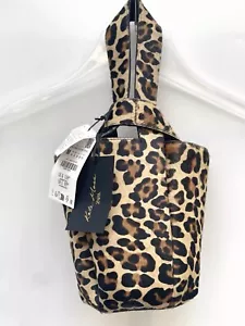 Nuevo Bolso Cubo Zara x Kate Moss Cuero Estampado Animal Leopardo Marrón 6229/510 - Imagen 1 de 11