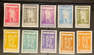 Francobolli PANAMA set di 10 Biy Scouts Girl Guides - Foto 1 di 1