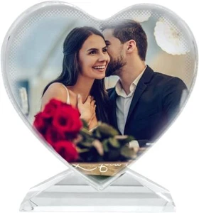 Personalized Photo to Crystal Glass Print Art - Customize Your Photo On Crystal - Picture 1 of 7