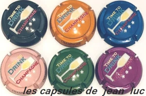 Série Générique  6 capsules Time To Drink en Relief C182 à c182e  ( référencé ) - Imagen 1 de 1