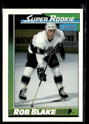 1991-92 OPC O-Pee-Chee Hockey Rob Blake Los Angeles Kings #6 - Image 1 of 2