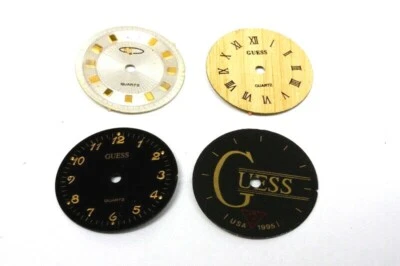 Four ladies watch dials, 3 GUESS , all quartz with pins TO RESTORE         -3152 Foto 1 de 2