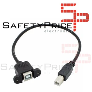 Cable extension alargador USB TIPO B 30cm macho hembra montaje panel extensor SP - Imagen 1 de 1