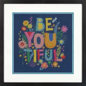 Diy Needlepoint Cross Stitch "Beautiful" Embroidery Kit. Unprinted Сanvas - Picture 1 of 4