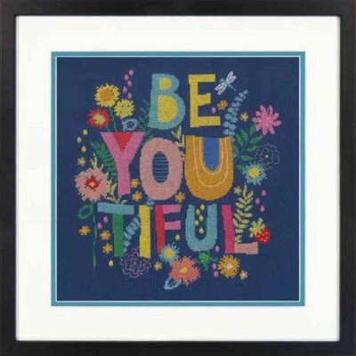 Diy Needlepoint Cross Stitch "Beautiful" Embroidery Kit. Unprinted Сanvas - Image 1 of 4