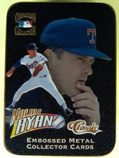 Nolan Ryan Cooperstown Collection Embossed Metal Collector Cards Original Wrap