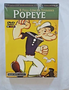 Cartoon Classics: Popeye - 8 Full-Length Episodes - DVD - NEW SEALED - Picture 1 of 3