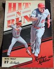 2019 Panini Leather And Lumber Mike Trout Hit-N-Run