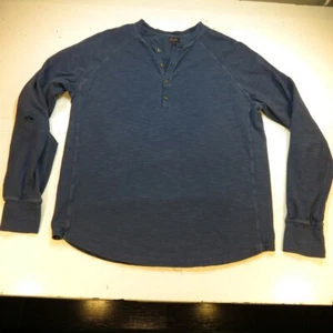 GOODMAN BRAND Good Man DESIGNER LONG SLEEVE TEE T SHIRT Mens L Blue - Picture 1 of 4