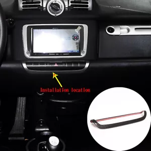 Interruptor de cerradura de puerta de carbono ABS marco decorativo para Mercedes-Benz Smart Fortwo - Imagen 1 de 7