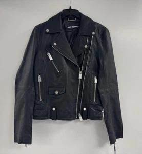 Karl Lagerfeld Damen Echtleder Jacke schwarz Größe S 500,00 € - Bild 1 von 7