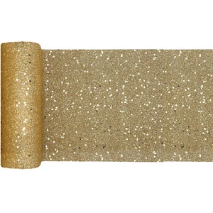 Gold Glitter Table Runner Party Decoration 50th Anniversary Wedding Birthday - Picture 1 of 3