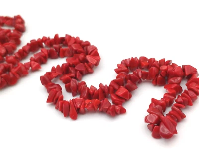 COLLANA CHIPS DI CORALLO BAMBOO - Immagine 1 di 4