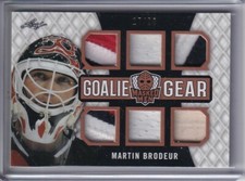  2016-17 Leaf Masked Men Complete Goalie Gears #GG16 Martin Brodeur /20