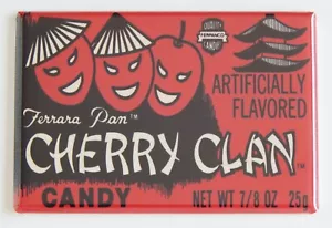 Cherry Clan Candy FRIDGE MAGNET box label wrapper